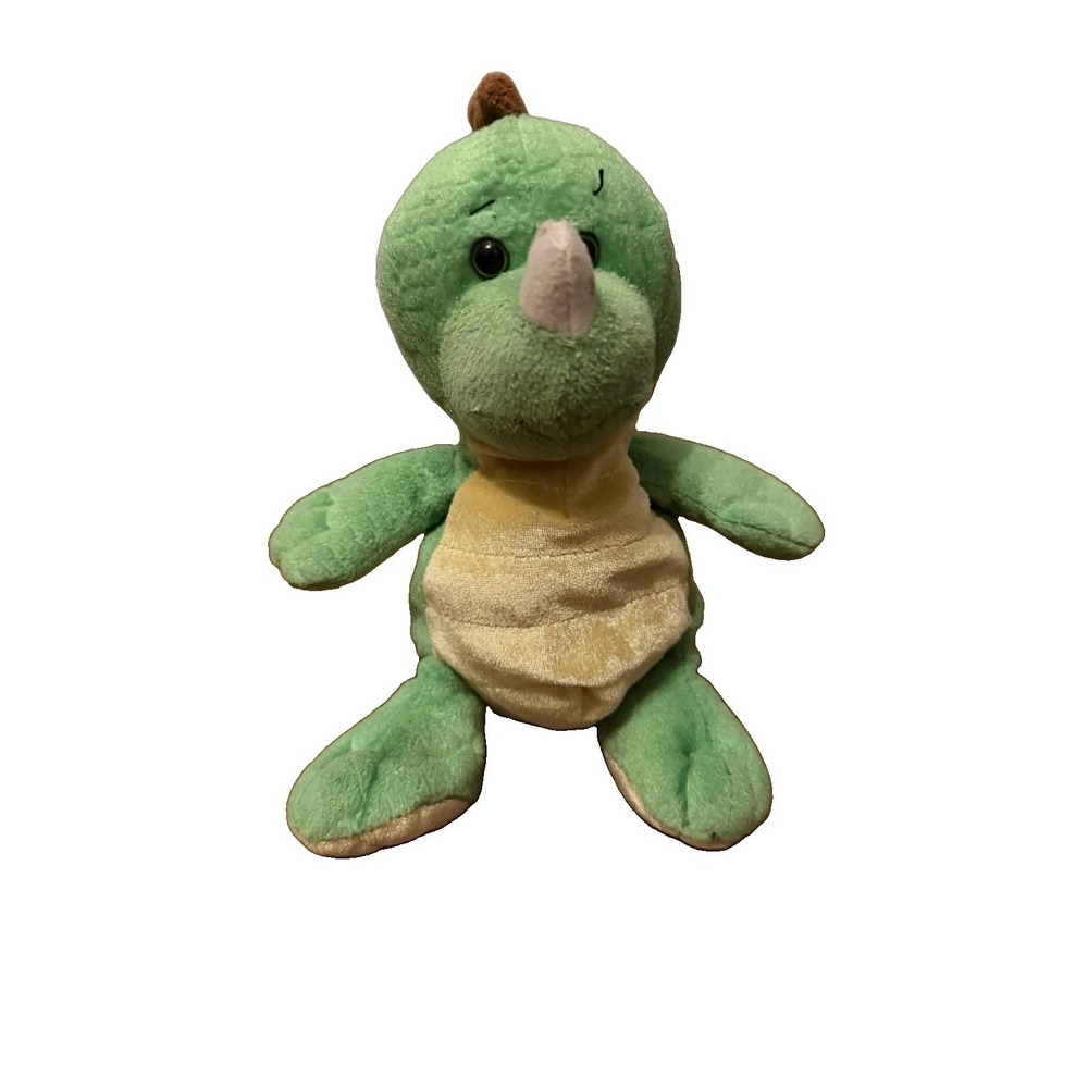 Ganz Webkinz Key Lime Dino HM185 Plush 2009 Green Dinosaur No Code 9"